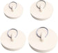 Set of 4 sink plugs - drain plugs - rubber drain stoppers and kitchen sink plugs with hanging ring - Suitable for bathtubs and bathrooms (4 sizes)