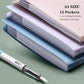 A4 Expandable folder - 3 poly pockets folder - 12 compartment folders large capacity accordion folders - expandable folders for office - business trips - home