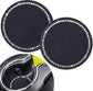 Nice car coasters 2 pieces Universal car cup holder inserts Coasters 2-75 inch Silicone non-slip sparkling crystal diamond Car accessories for women and ladies (black background with white diamonds)