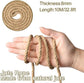 10m jute rope - 8mm thick jute rope - naturally braided jute garden rope for cat scratching post rope - gardening - camping - decoration - gift wrapping and craft decoration (brown)