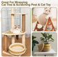 10m jute rope - 8mm thick jute rope - naturally braided jute garden rope for cat scratching post rope - gardening - camping - decoration - gift wrapping and craft decoration (brown)