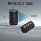 8 valve caps - black dust caps for car tyres - valve caps - durable universal aluminium dust caps for cars - bikes - trucks and motorcycles