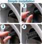 8 valve caps - black dust caps for car tyres - valve caps - durable universal aluminium dust caps for cars - bikes - trucks and motorcycles