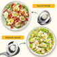 Egg Slicer - Egg Slicer - Heavy-Duty Egg Slicer for Hard-Boiled Eggs - Strawberry Decorating Slicer - Stainless Steel Wire - 3 Cutting Methods - Dishwasher Safe
