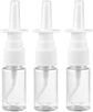 3-pack nasal spray bottles - clear spray bottle - empty nasal spray - direct spray container for essential salt solution - 10 ml