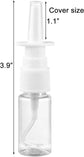3-pack nasal spray bottles - clear spray bottle - empty nasal spray - direct spray container for essential salt solution - 10 ml