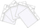 5-piece plastic card holder - clear waterproof plastic badge holder - clear branded badge ID holder - wallet holder - double-sided badge holder - lanyard card holder for home, office and school