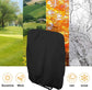Garden chair covers - 2 pieces waterproof- windproof- UV resistant- hydrophobic Oxford material for terrace sun loungers- including storage bag (110 x 71 cm) - Black
