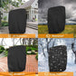 Garden chair covers - 2 pieces waterproof- windproof- UV resistant- hydrophobic Oxford material for terrace sun loungers- including storage bag (110 x 71 cm) - Black