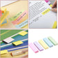 500 Pastel Sticky Notes (75x20mm) - Colourful removable sticky notes in blue, pink, green, yellow and purple | Pack of 5 (100 notes each) | For use in the office, at home and at school