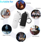 Alarm - Torch - 2-pack - 130dB - Personal alarm - Security alarm - Rechargeable - Emergency siren - with LED light - Keychain - (Black & White)