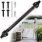 14 inch automatically closing gate spring hardware Adjustable metal spring closer for light to heavy wooden doors Gate latch Black garden gate latch for wooden doors