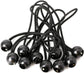 12 Black sailcloth bungee balls for banners - sailcloths - pavilions - tents - bungee hooks - stalls - flagpoles