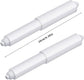 2-piece plastic toilet roll holder - toilet roll holder - toilet roll holder insert - bathroom toilet roll holder insert with spring mechanism - toilet roll replacement roll spring spindle (white)