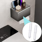 2-piece plastic toilet roll holder - toilet roll holder - toilet roll holder insert - bathroom toilet roll holder insert with spring mechanism - toilet roll replacement roll spring spindle (white)