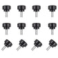 12 pieces M4 x 10 mm knurled thumb screws - display screws - mounting screws - carbon steel clamp knobs - grip thumb screws - mounting thumb screws