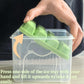 Ice Cube Trays - Ice Cube Tray with Lid and Container - 56 Ice Cube Molds - 2 Containers and Ice Scoop - BPA-free (Green)