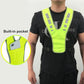 Reflective running clothing with high visibility and pockets - reflective safety vest - unisex - breathable reflective clothing - adjustable safety warning vest for jogging - walking - cycling