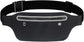 Slim running belt - running waist pack - running belt suitable for carrying a mobile phone - waist pack suitable for jogging - walking - travel wallet - running gift - gear - accessories (black)