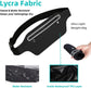 Slim running belt - running waist pack - running belt suitable for carrying a mobile phone - waist pack suitable for jogging - walking - travel wallet - running gift - gear - accessories (black)