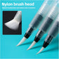Refillable watercolour brush set: 6 watercolour brushes with refillable reservoirs - watercolour brushes with fine, medium and large tips for watercolour painting and sketching