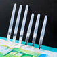 Refillable watercolour brush set: 6 watercolour brushes with refillable reservoirs - watercolour brushes with fine, medium and large tips for watercolour painting and sketching