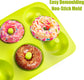 Silicone donut mould - 3-pack silicone donut mould - large non-stick tray with 6 cavities - donut mould - bagel baking mould - muffin-cupcake-cookie donut maker - baking equipment - baking tool - blue- red- green