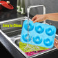 Silicone donut mould - 3-pack silicone donut mould - large non-stick tray with 6 cavities - donut mould - bagel baking mould - muffin-cupcake-cookie donut maker - baking equipment - baking tool - blue- red- green