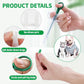Two-piece set with pet pill poppers, cat pill poppers and cat pill dispensers. Reusable cat pill poppers. Green pill poppers with soft tips for safety and reliability. Handy for both cats and dogs.