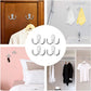 4 pieces of coat hooks with double pins, metal coat hangers, double coat hooks, suitable for bathroom, bedroom, door, wall, clothes, can hang jackets, scarves, bags, towels, keys, hats, with 8 screws