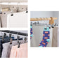 10-pack pants hangers, chrome-plated clothes hangers with anti-slip clips, suitable for skirts, pants and jeans