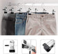 10-pack pants hangers, chrome-plated clothes hangers with anti-slip clips, suitable for skirts, pants and jeans