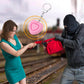 Personal alarm - 125dB - Heart-shaped - Protection device - with light - Keychain - for girls, women, children, the elderly, walking, traveling, parking, at night