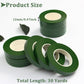 3 rolls of flower tape - 12 mm wide dark green flower tape for wrapping bouquet stems and DIY craft projects - 30 metres per roll