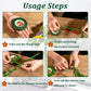 3 rolls of flower tape - 12 mm wide dark green flower tape for wrapping bouquet stems and DIY craft projects - 30 metres per roll