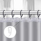 White plastic hooks for windows and door curtains - curtain hooks - suitable for windows, doors and shower curtains - 50 pieces
