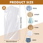 30 plastic clothing covers, 60*140cm laundry bags, transparent clothes hangers, clothing bags, dustproof garment protectors for clothes, shirts, jackets, suits, jumpers (transparent)