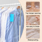 30 plastic clothing covers, 60*140cm laundry bags, transparent clothes hangers, clothing bags, dustproof garment protectors for clothes, shirts, jackets, suits, jumpers (transparent)