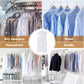 30 plastic clothing covers, 60*140cm laundry bags, transparent clothes hangers, clothing bags, dustproof garment protectors for clothes, shirts, jackets, suits, jumpers (transparent)