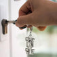 Silver racing keychain for Father&