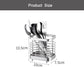 Kitchen utensil holder, stainless steel cutlery rack, sink holder, stainless steel sink organizer, kitchen utensil cutlery holder (black)