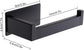 Toilet roll holder - No drilling required, high-quality 304 stainless steel toilet roll holder, self-adhesive, suitable for bathroom and kitchen, strong adhesion, waterproof, black