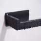 Toilet roll holder - No drilling required, high-quality 304 stainless steel toilet roll holder, self-adhesive, suitable for bathroom and kitchen, strong adhesion, waterproof, black