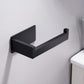 Toilet roll holder - No drilling required, high-quality 304 stainless steel toilet roll holder, self-adhesive, suitable for bathroom and kitchen, strong adhesion, waterproof, black
