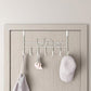 Door hooks, coat hangers for jackets, towels, bags, bathrobes (1 pack, white)