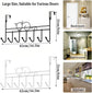 Door hooks, coat hangers for jackets, towels, bags, bathrobes (1 pack, white)