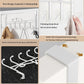 Door hooks, coat hangers for jackets, towels, bags, bathrobes (1 pack, white)