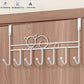 Door hooks, coat hangers for jackets, towels, bags, bathrobes (1 pack, white)