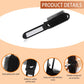 2 pieces of foldable hairbrush - portable travel hairbrush with pocket-sized mirror, anti-static mini hairbrush - small compact massage comb, hair styling tool - for women, girls, home, travel, gym, purse (black)