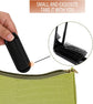 2 pieces of foldable hairbrush - portable travel hairbrush with pocket-sized mirror, anti-static mini hairbrush - small compact massage comb, hair styling tool - for women, girls, home, travel, gym, purse (black)
